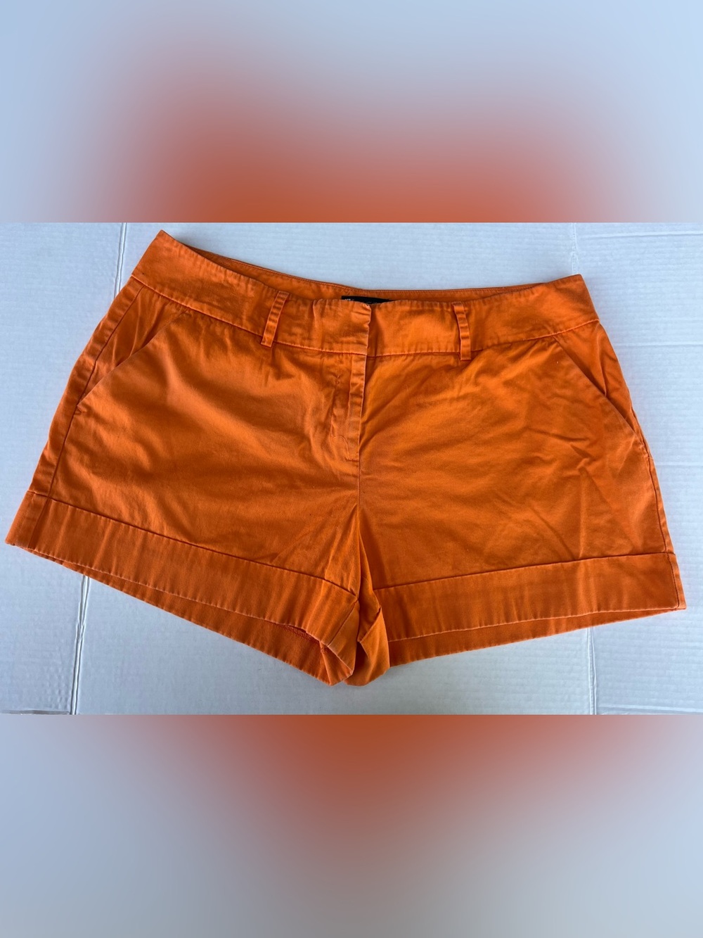 New York & Company Women's Orange Shorts